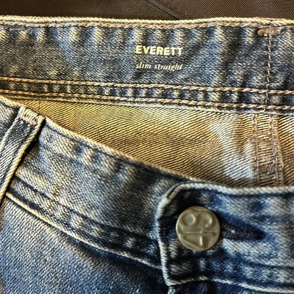 Ag-ed Denim Mens Jeans Size33 Slim High Rise Straight Made in USA size 33R - Picture 13 of 13